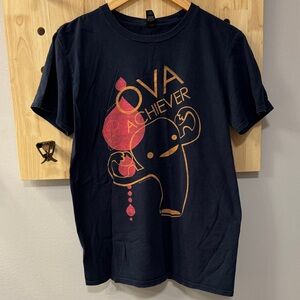 I Heart Guts “ova achiever” Navy Blue Graphic T-Shirt